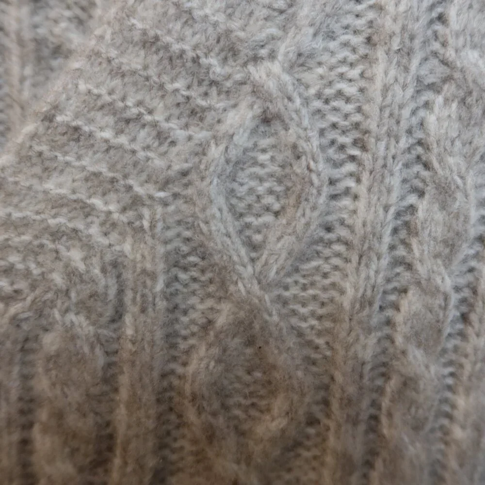 Ruby Moon Cable Knit Sleeveless Top - Cream Size Large Academia